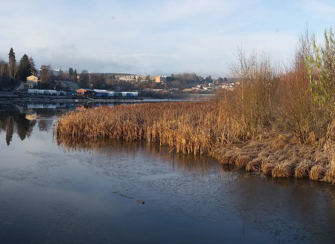 Nitelva i Lillestrøm i dag